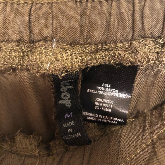 BeBop (Macy’s) Flowy Green Pants - Picture 3 of 3